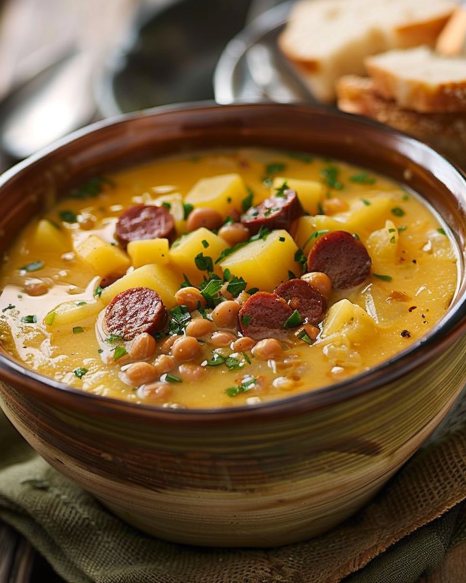 Spanish Potato Soup with Chorizo Recipe | Potato-Based Soups, Cheap Dinner Recipes, Hearty Summer Meals