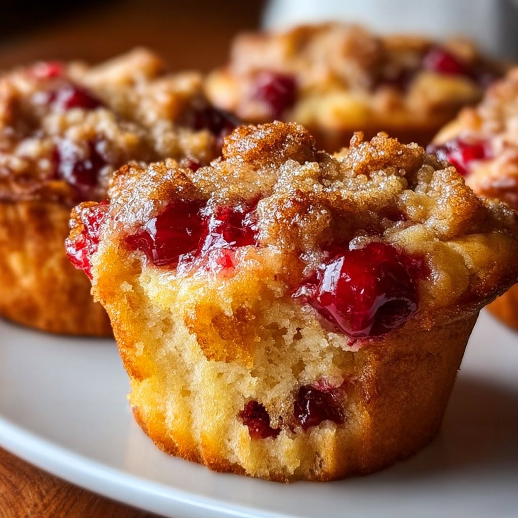 Cherry Cobbler Muffins