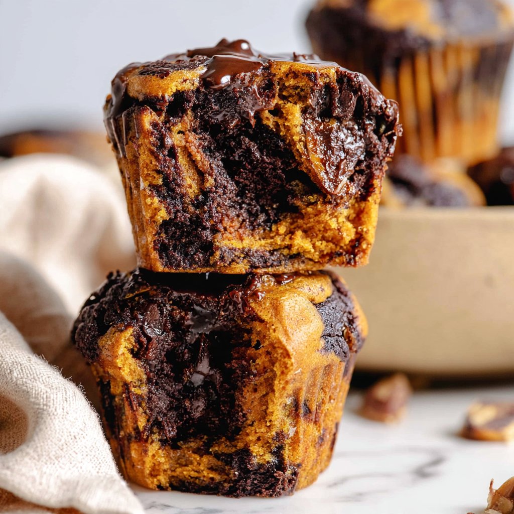 Double Chocolate Pumpkin Muffins – Broken Oven Baking