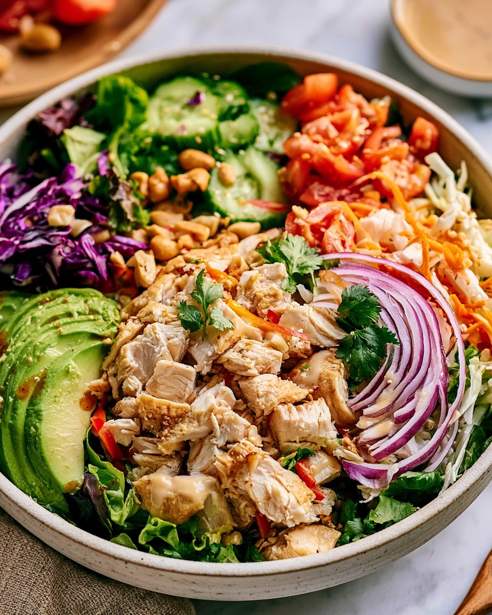 Easy Chopped Chicken Salad Recipe with Maple Vinaigrette (High Protein)