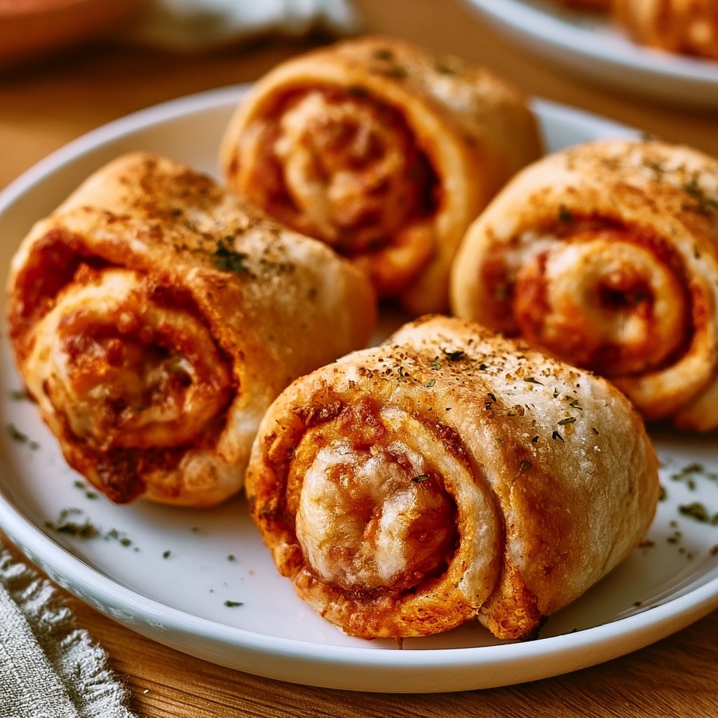 Knusprige Air Fryer Pizza Rollen