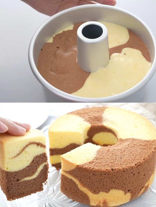 Zitronen-Joghurt-Kuchen mit Kakao