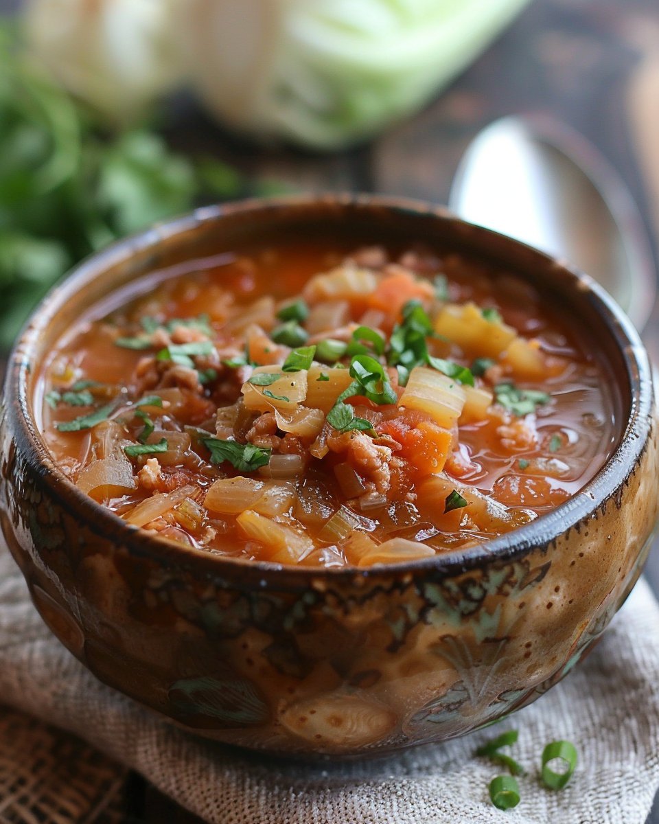 Unstuffed Cabbage Roll Soup