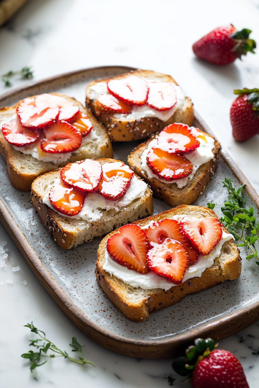 4-Zutaten Erdbeer-Sandwiches