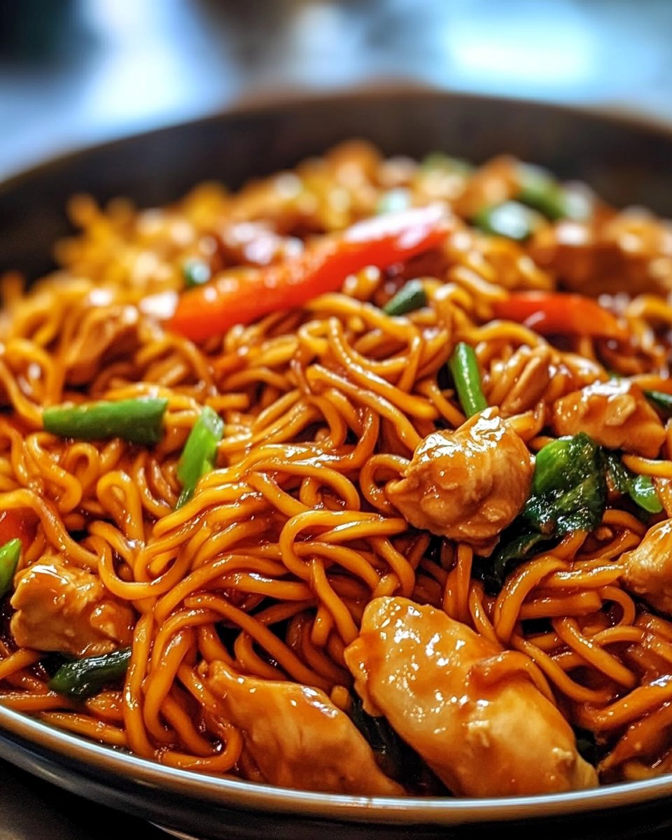 Pyszny Chicken Chow Mein z Sosem w 30 Minut