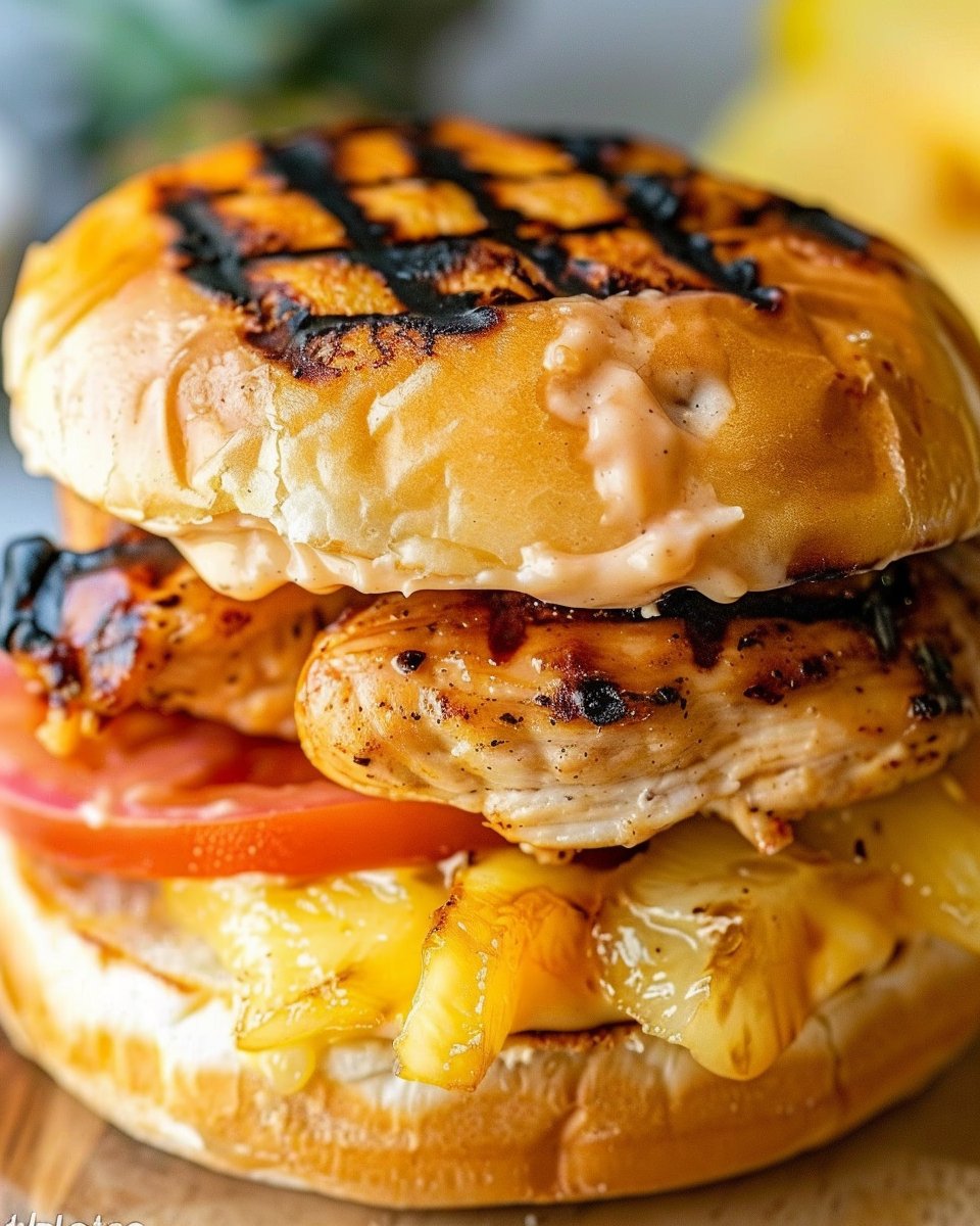 Hawaiian Grilled Chicken Sandwiches
