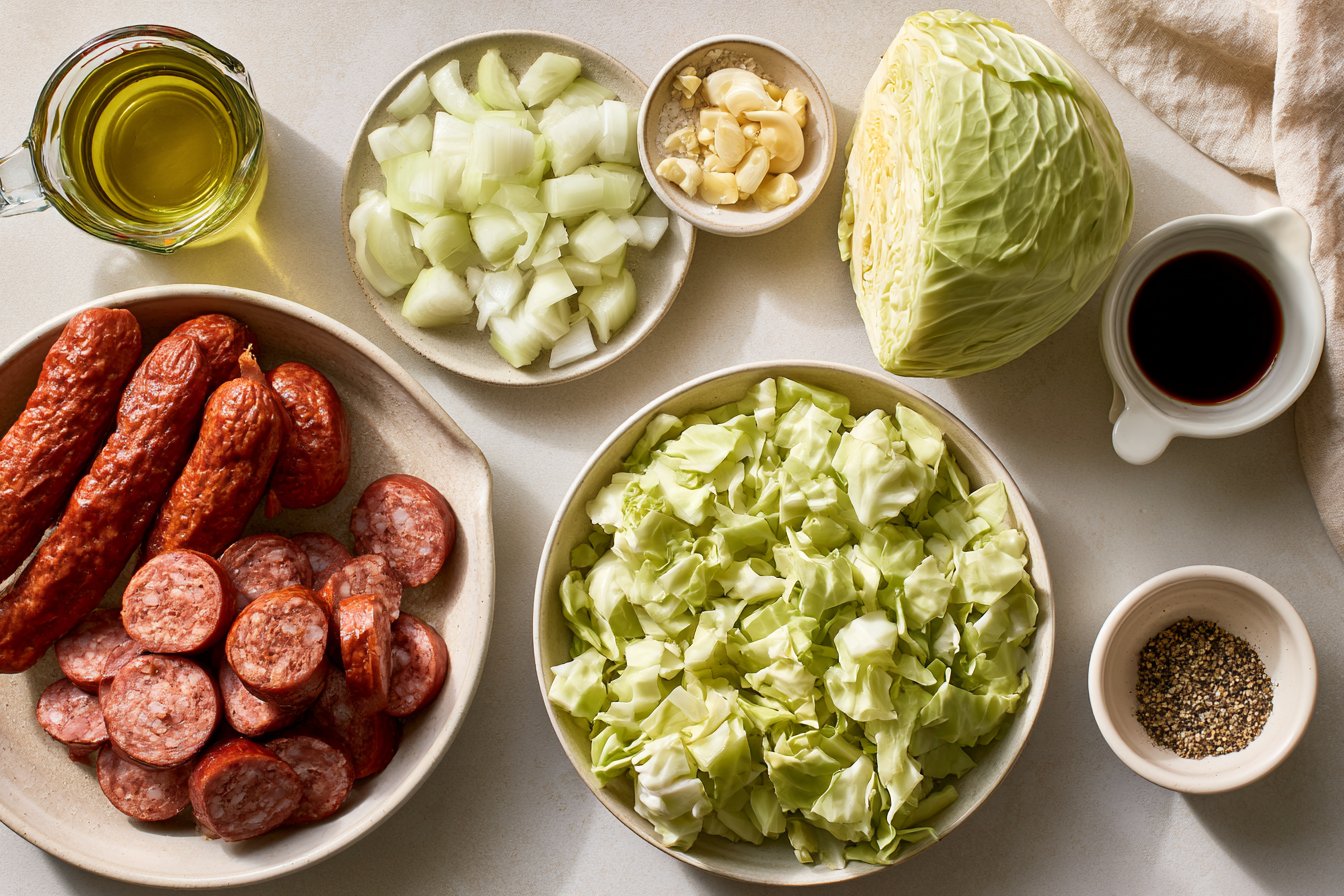 Cabbage and Sausage Skillet Recipe