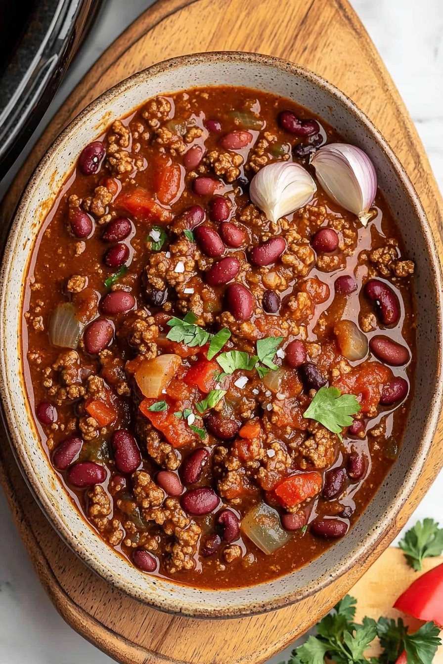 Classic Crockpot Chili