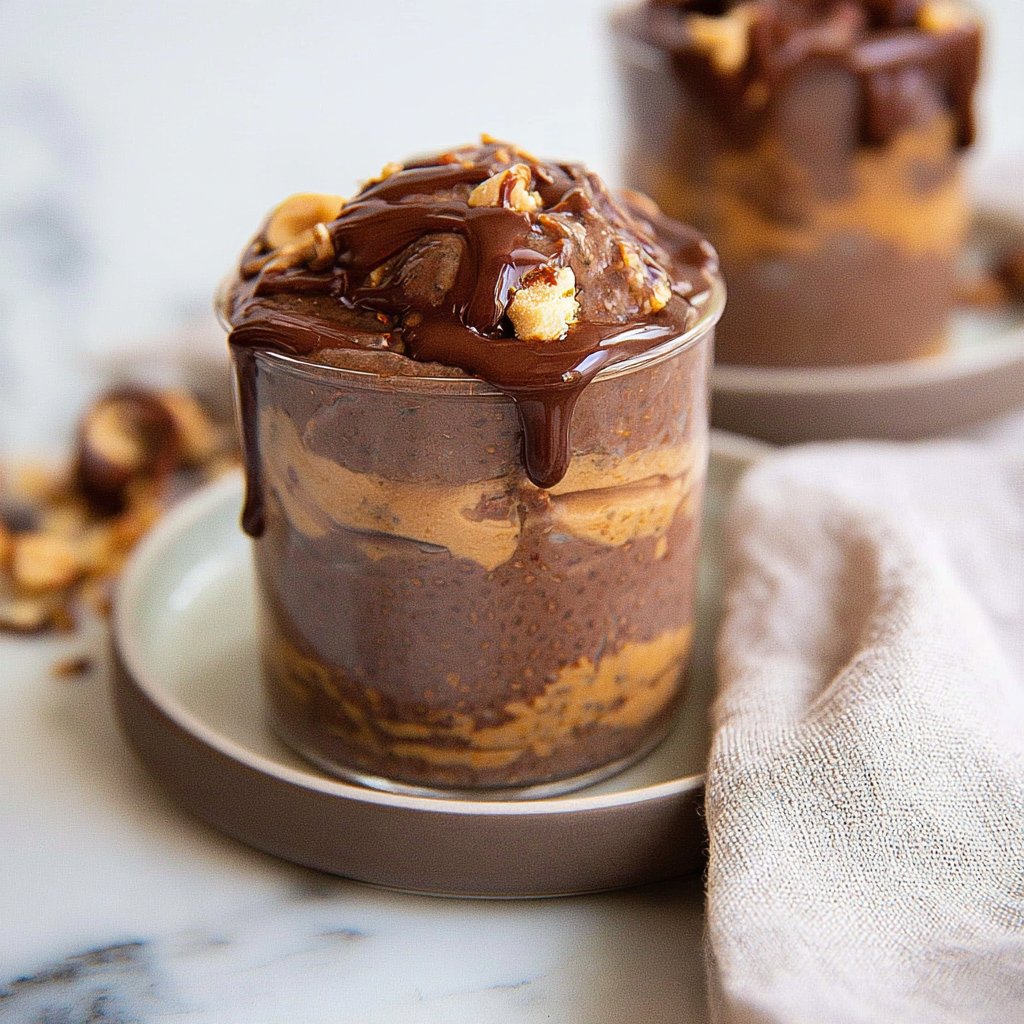 Peanut Butter Chocolate Chia Pudding