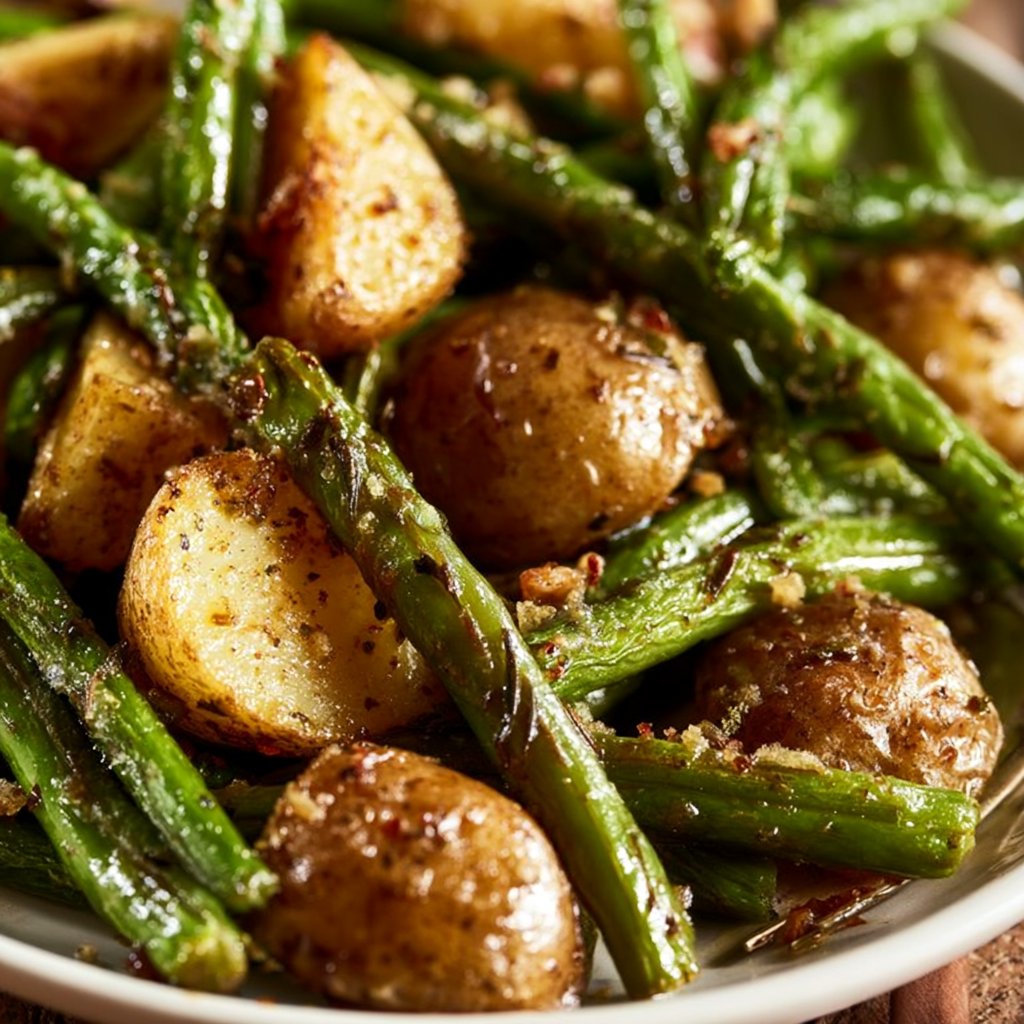 Oven Roasted Green Beans and Potatoes