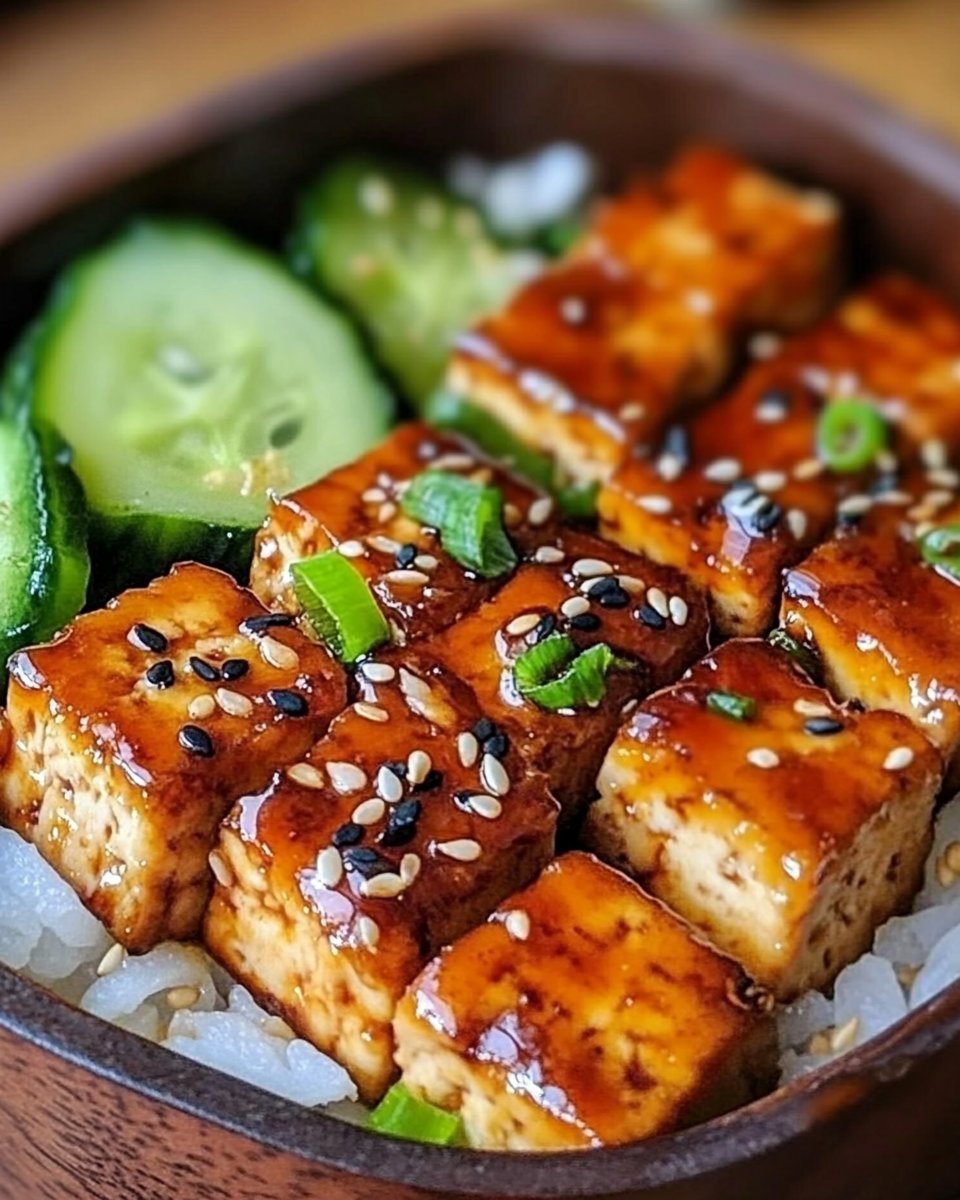 Delicious Tofu Teriyaki Bento Box for a Happy Home Meal