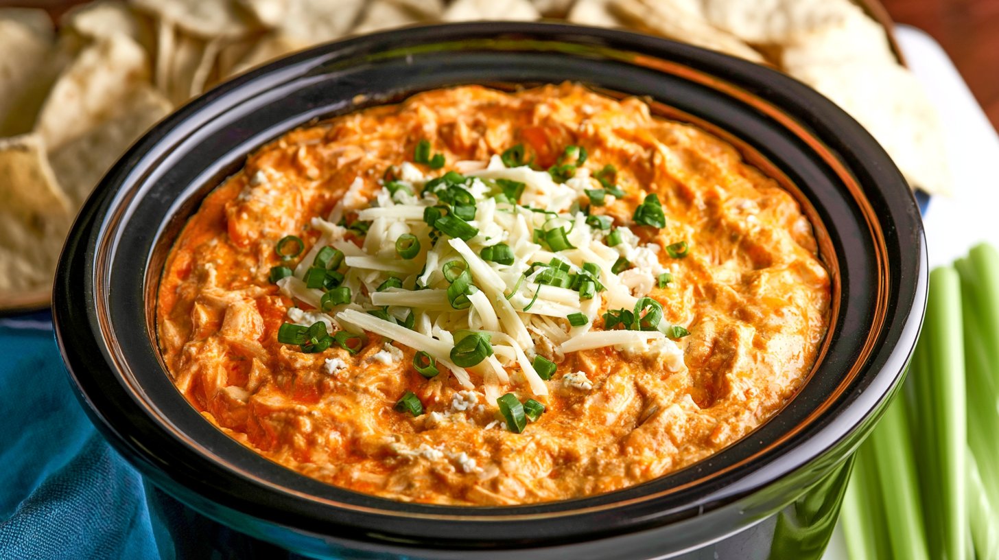 Crockpot Buffalo Chicken Dip
