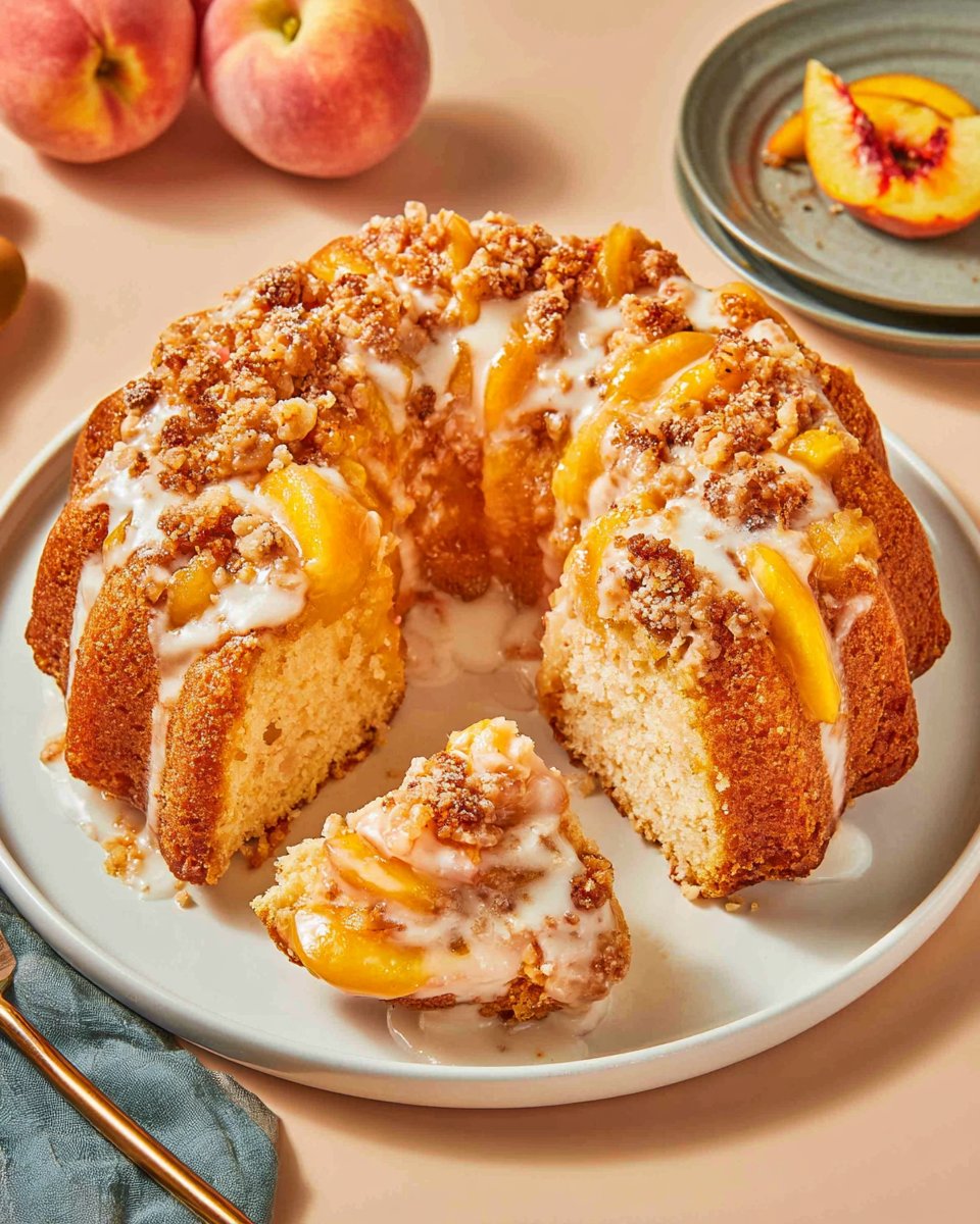 Peach Cobbler Pound Cake