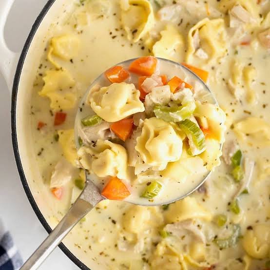 Creamy Chicken Tortellini Soup