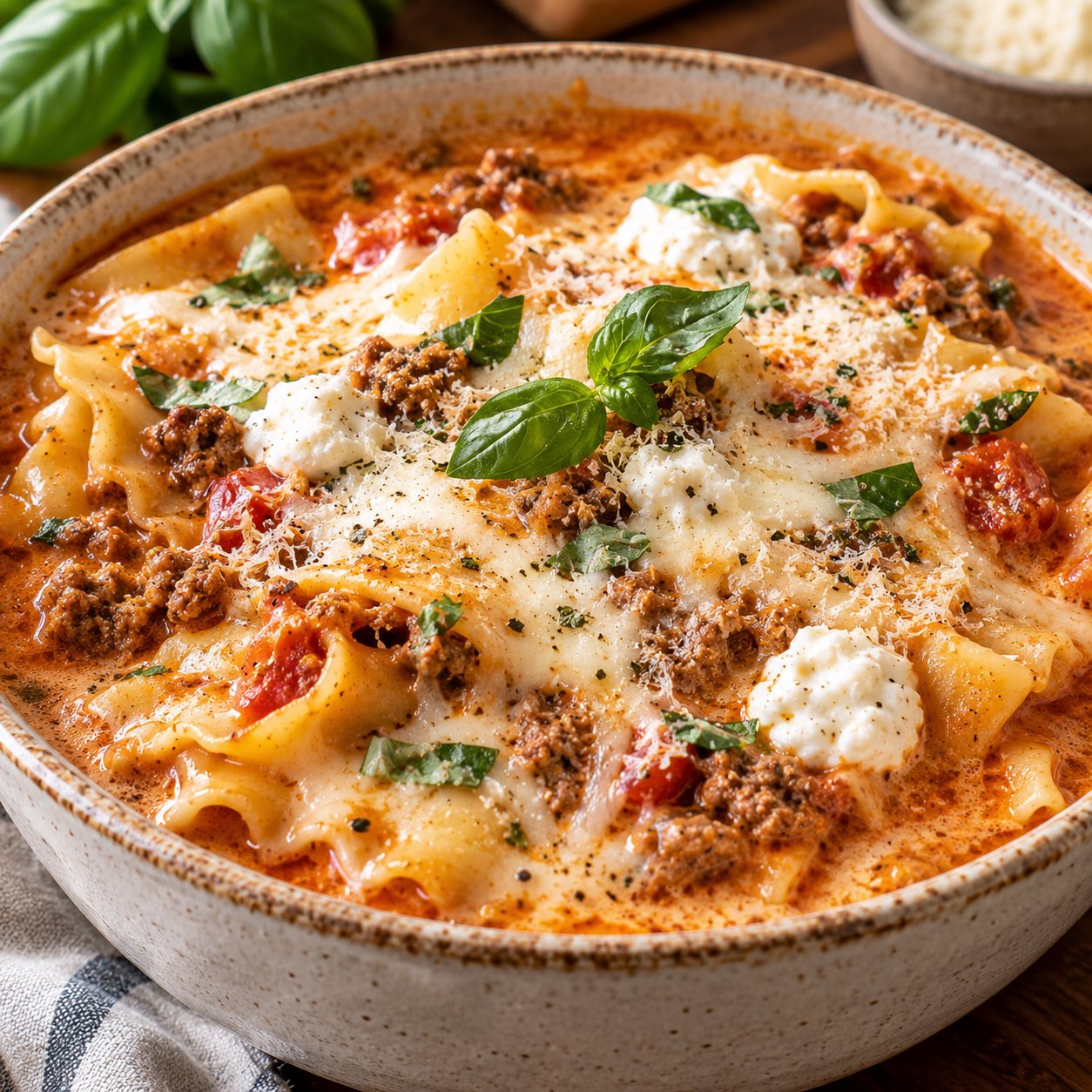 Easy Creamy Lasagna Soup: Best Soups for Fall & Easy Dinner Ideas