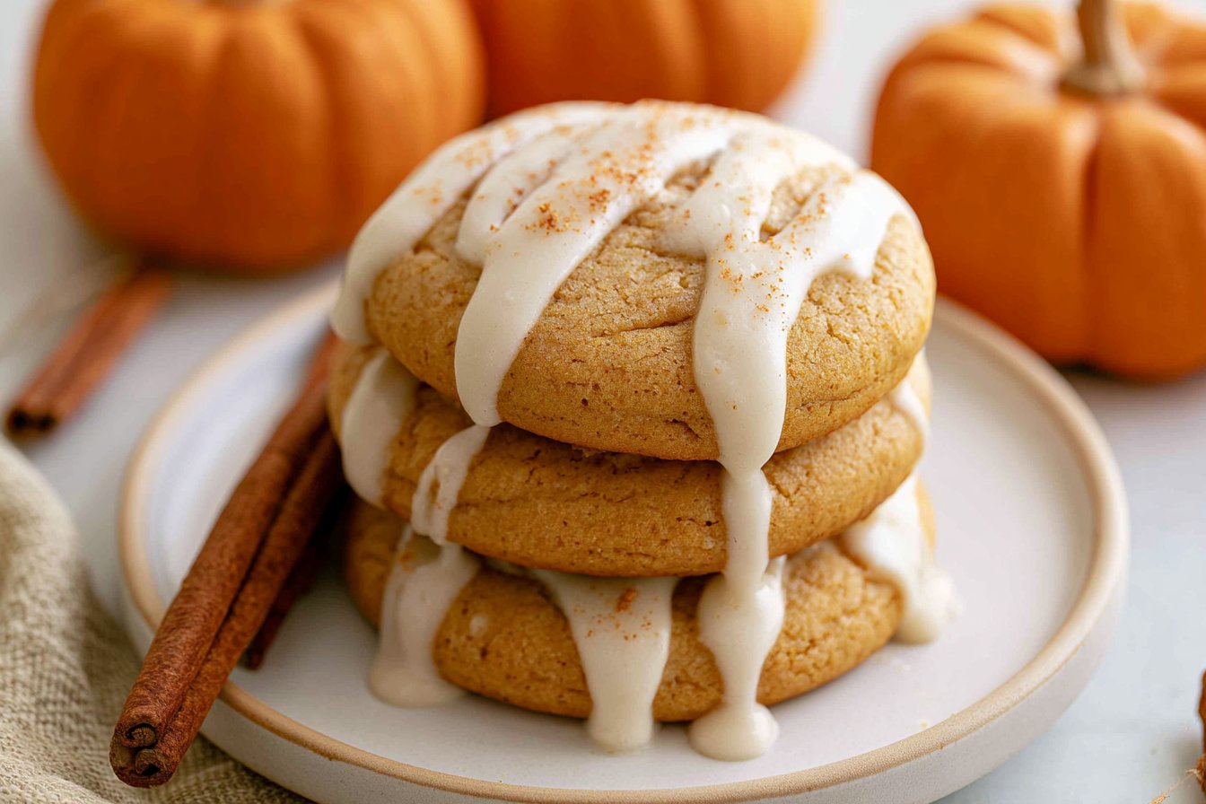 Iced Pumpkin Cookies