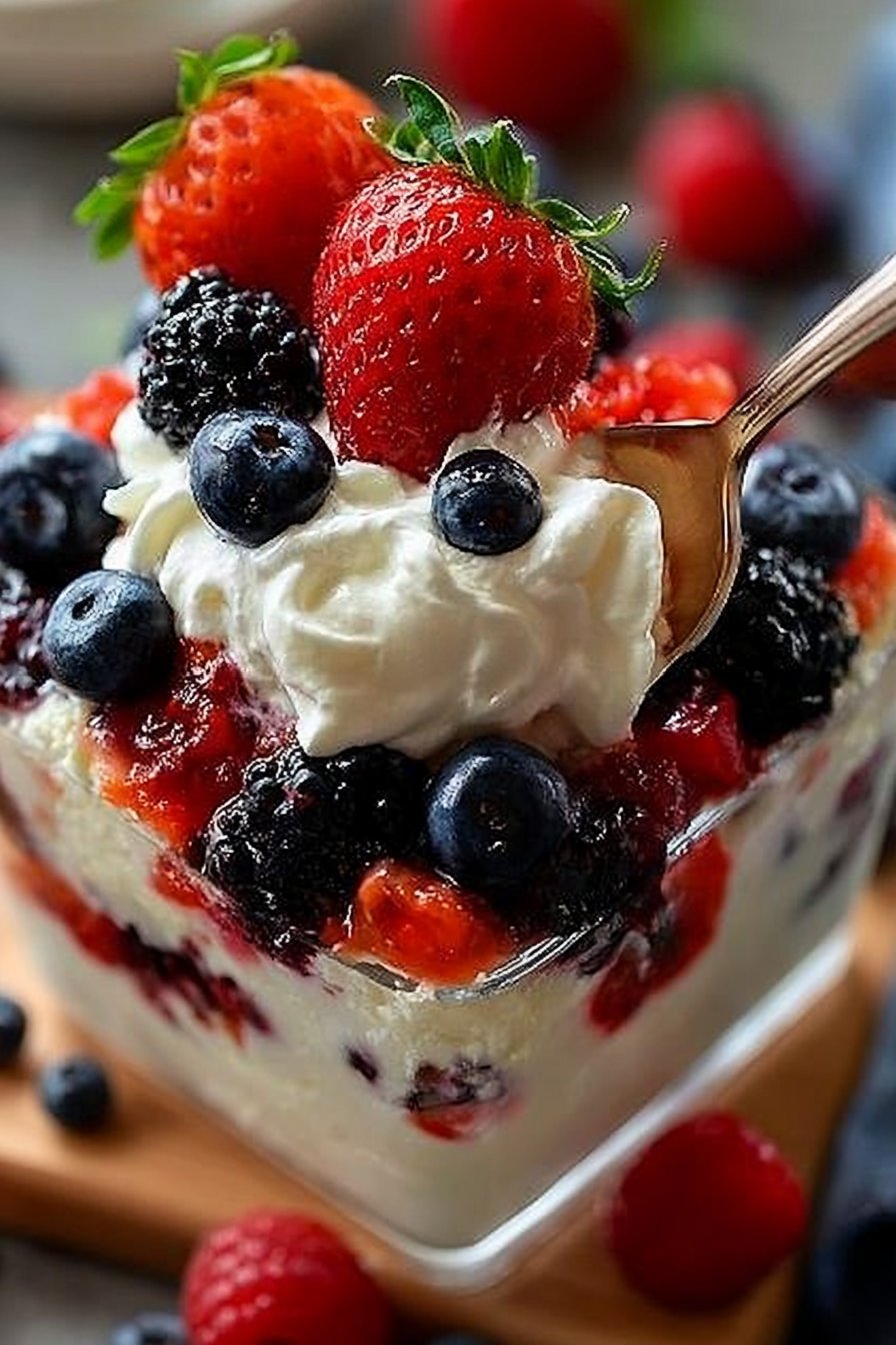 Keto Berry Cheesecake Trifle