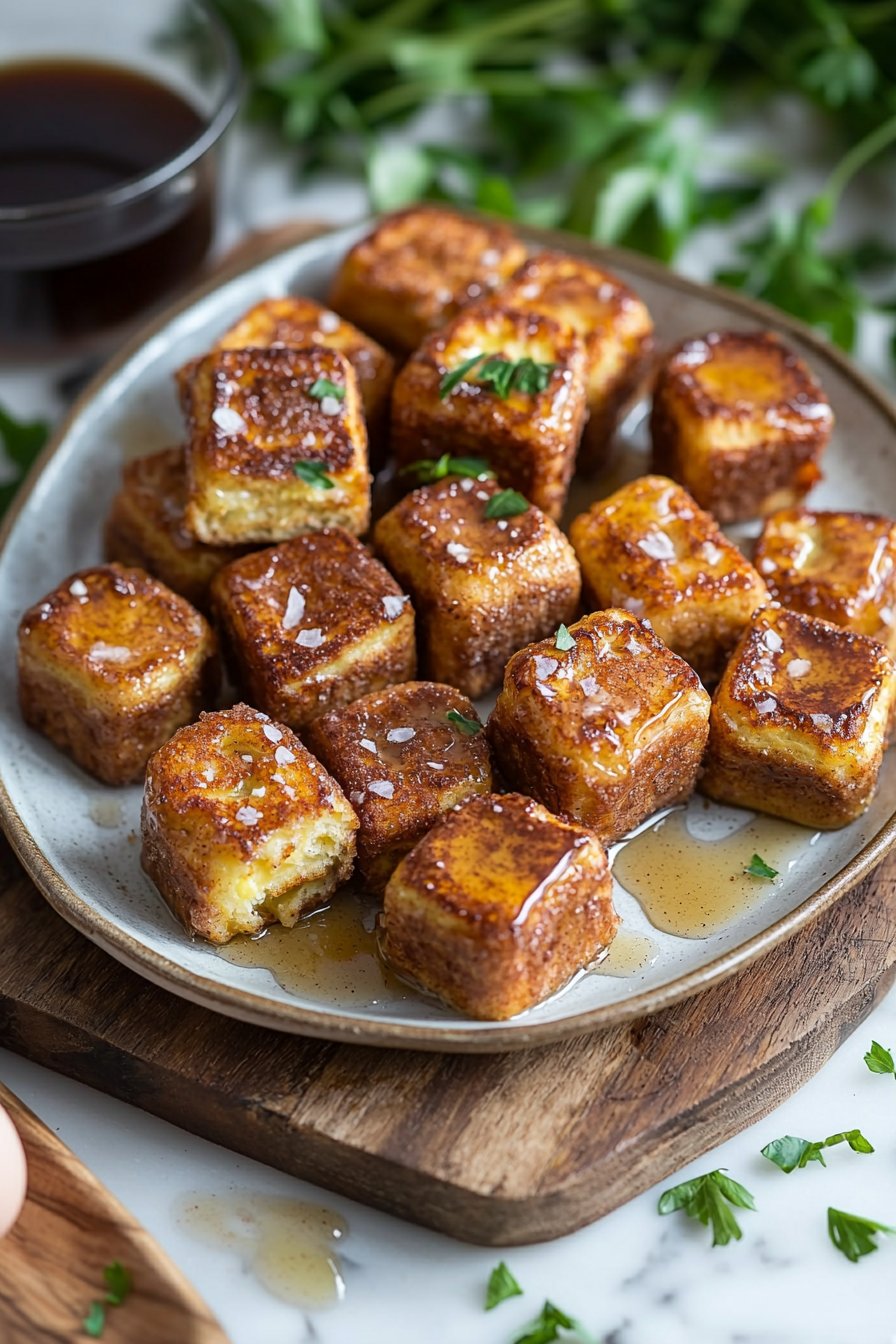 Cinnamon Roll French Toast Bites