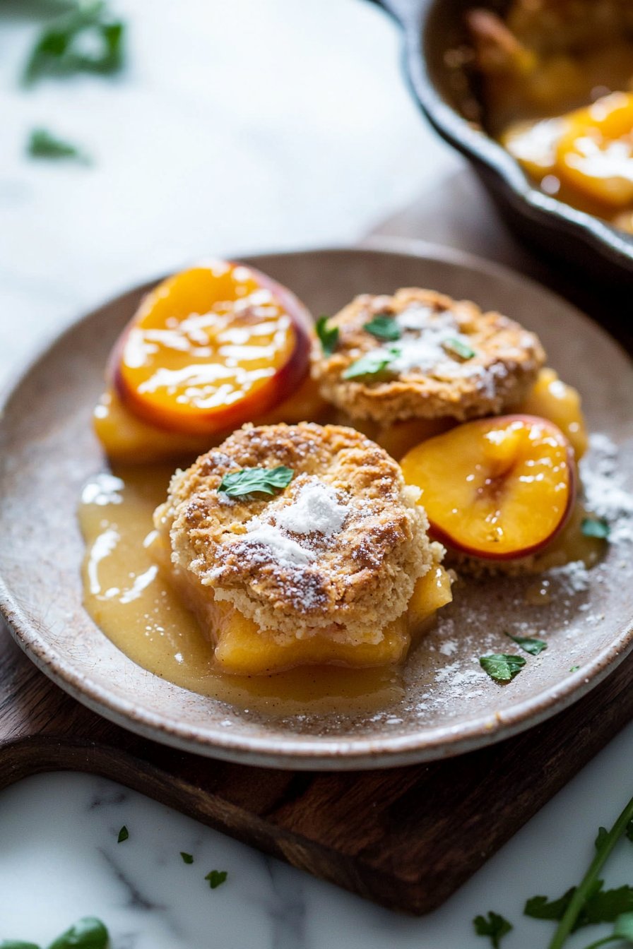 Mini Peach Cobbler