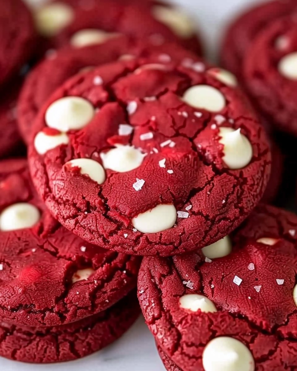 Red Velvet Cake Mix Cookies