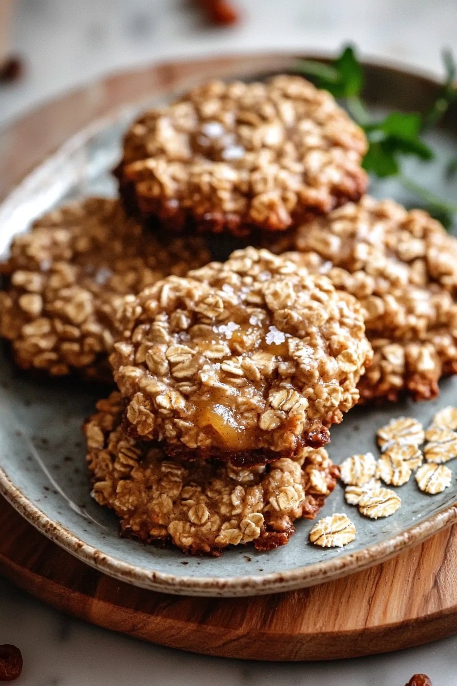Healthy Low Sugar Applesauce Oatmeal Cookies