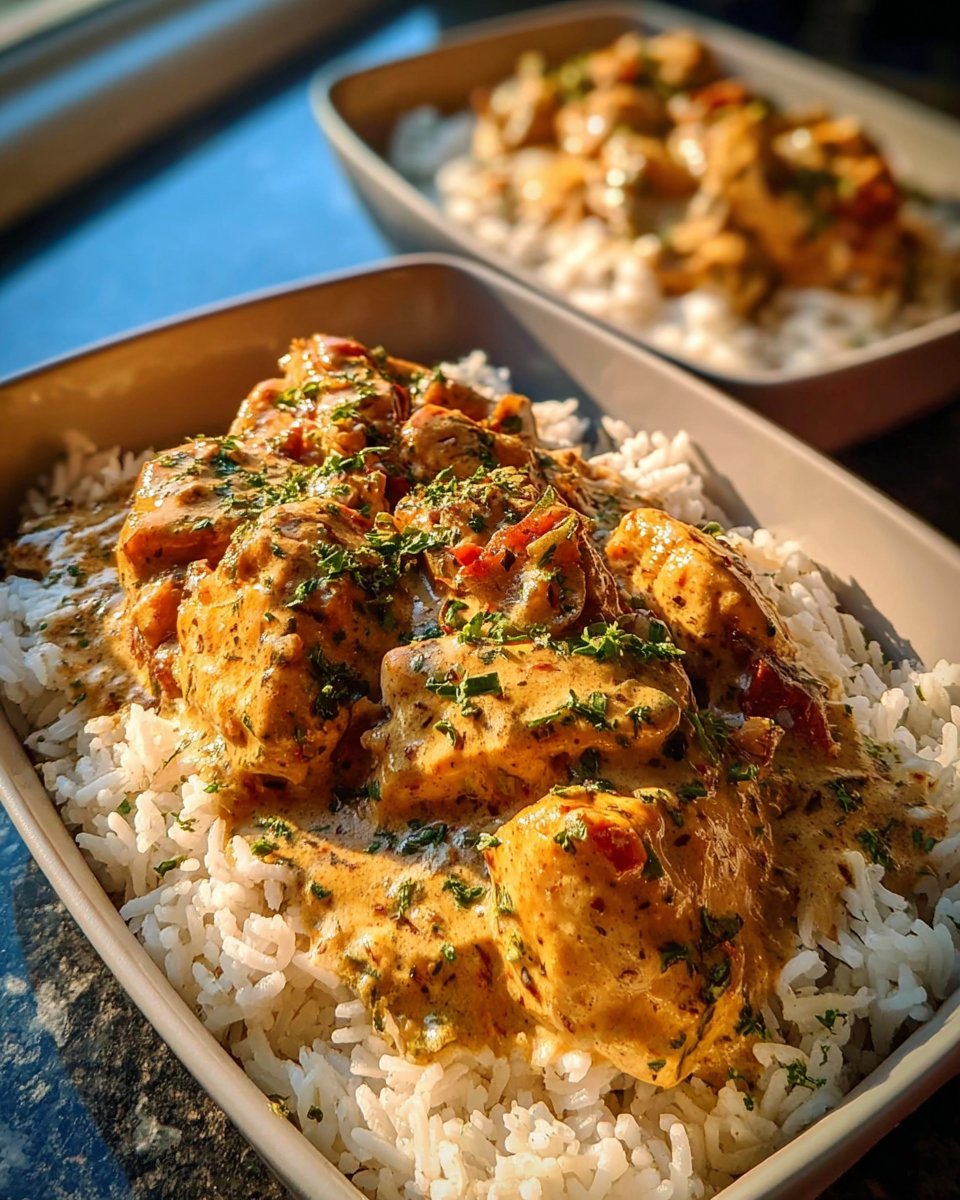 Creamy Cajun Chicken and Rice Bowls