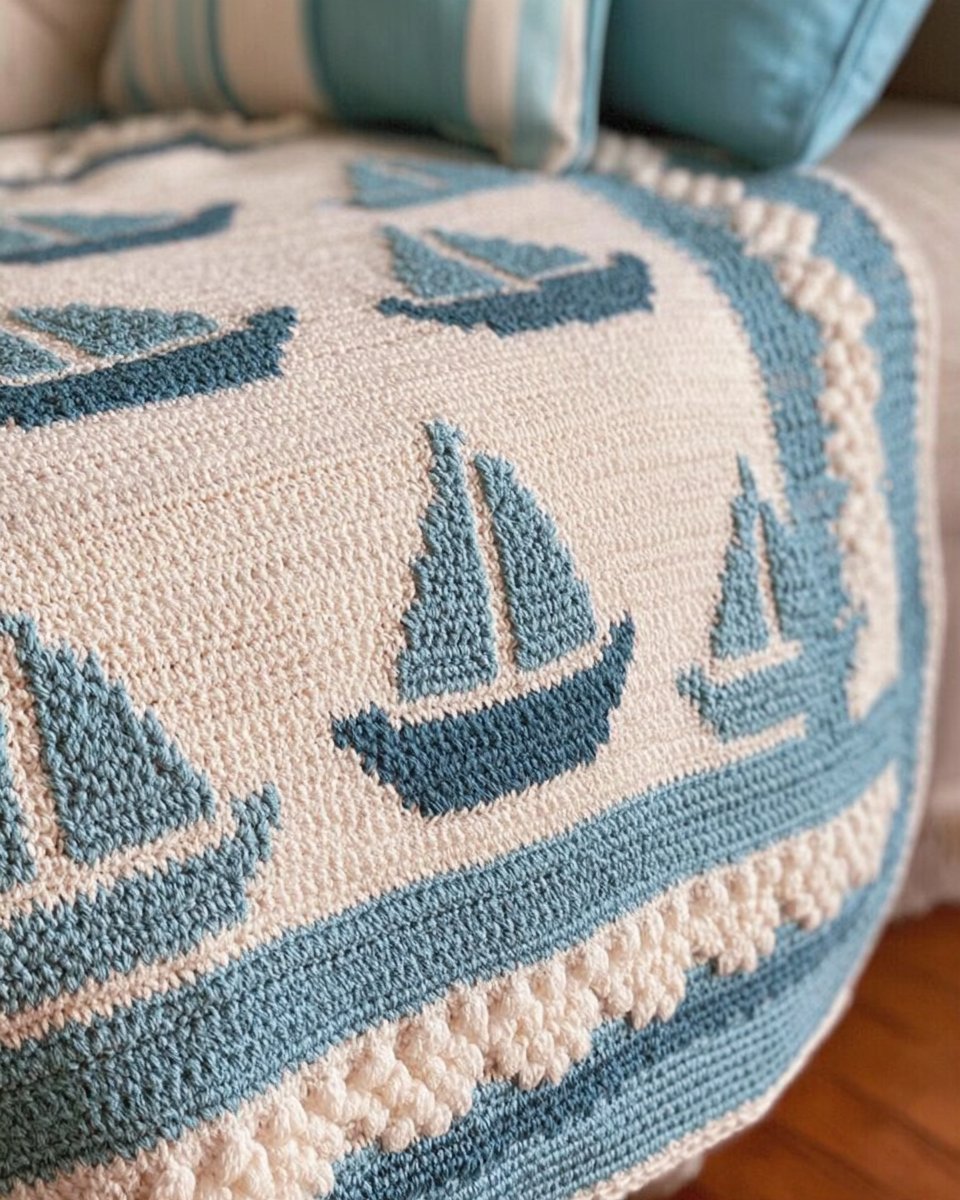 Sailboat Baby Blanket