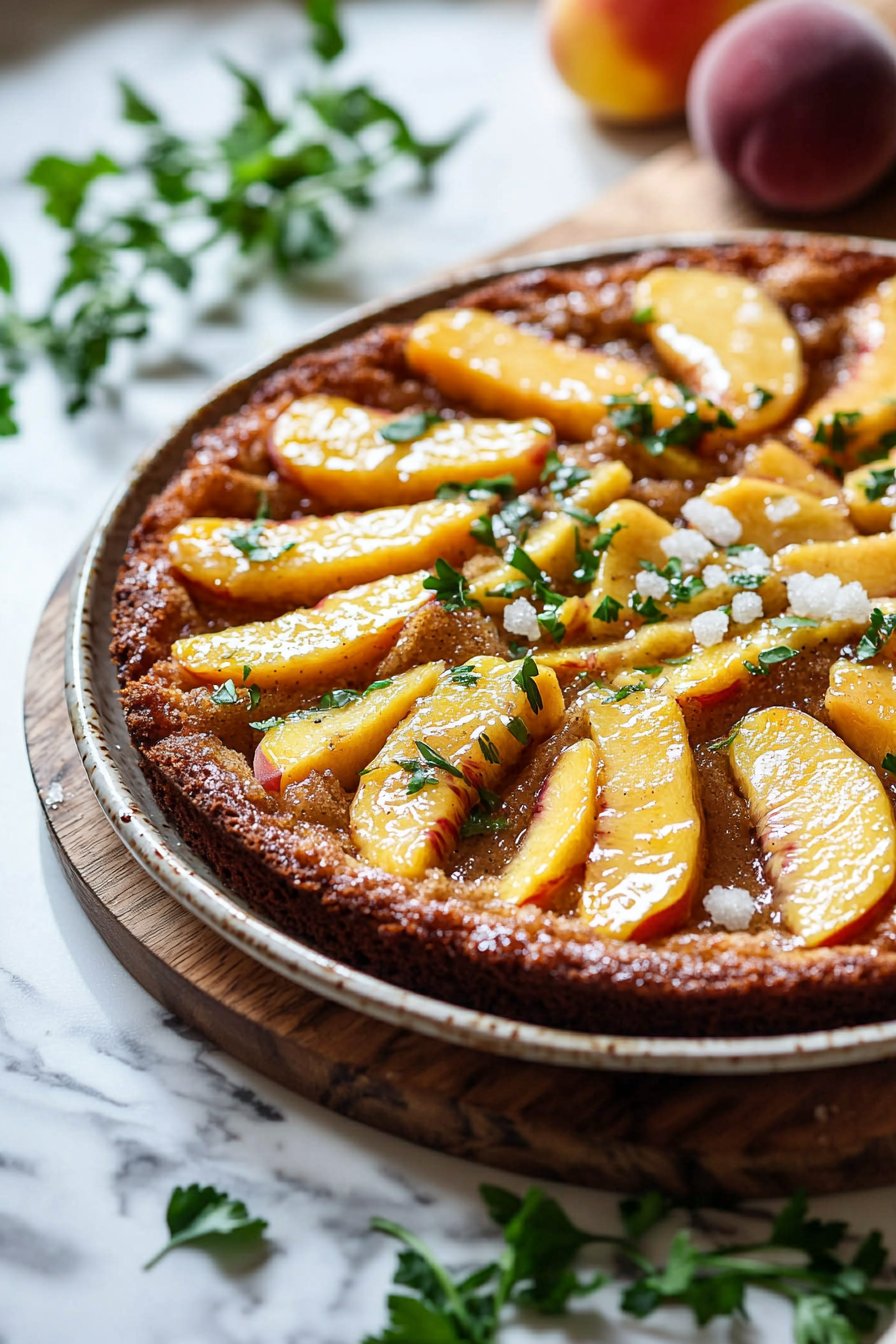 Brown Sugar Peach Cake