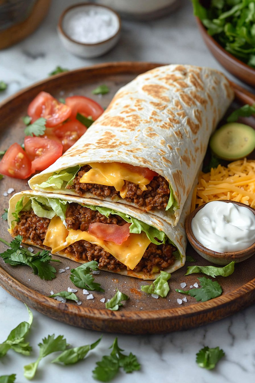 Homemade Blackstone Crunchwrap