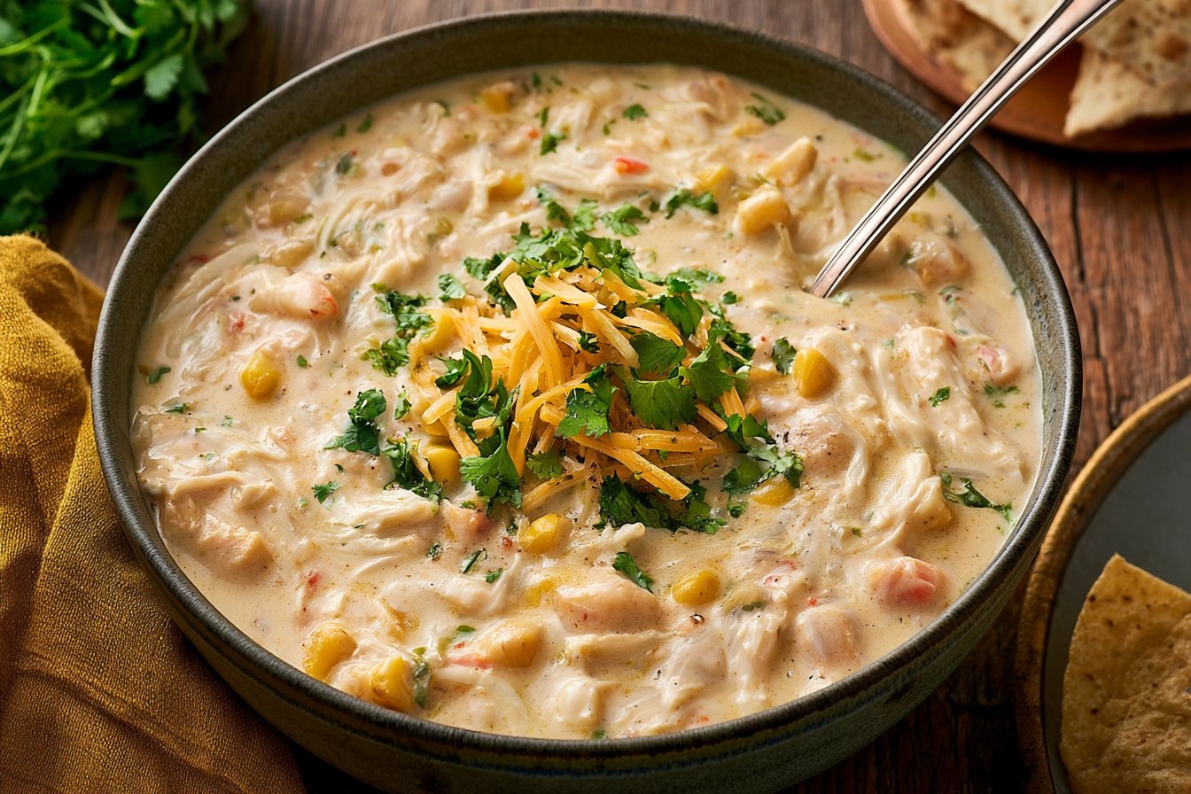 Out of This World Cream Cheese Chicken Chili