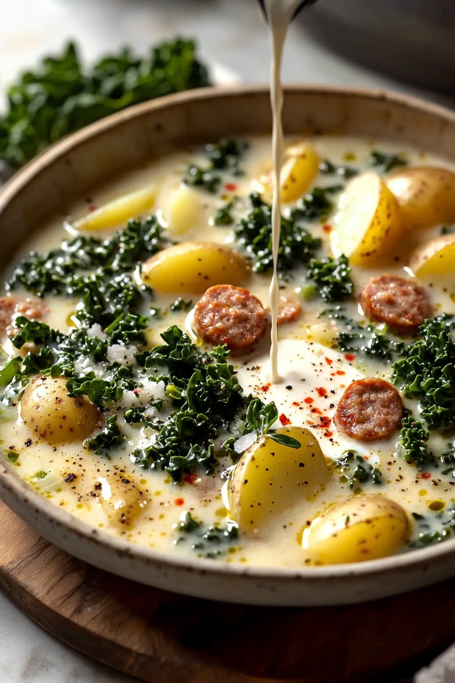 Tuscan Soup with Sausage, Potatoes, and Kale