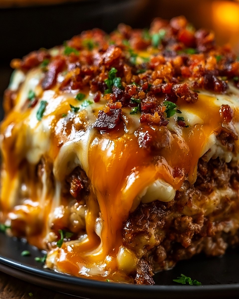 Cheesy Loaded Meatloaf Casserole