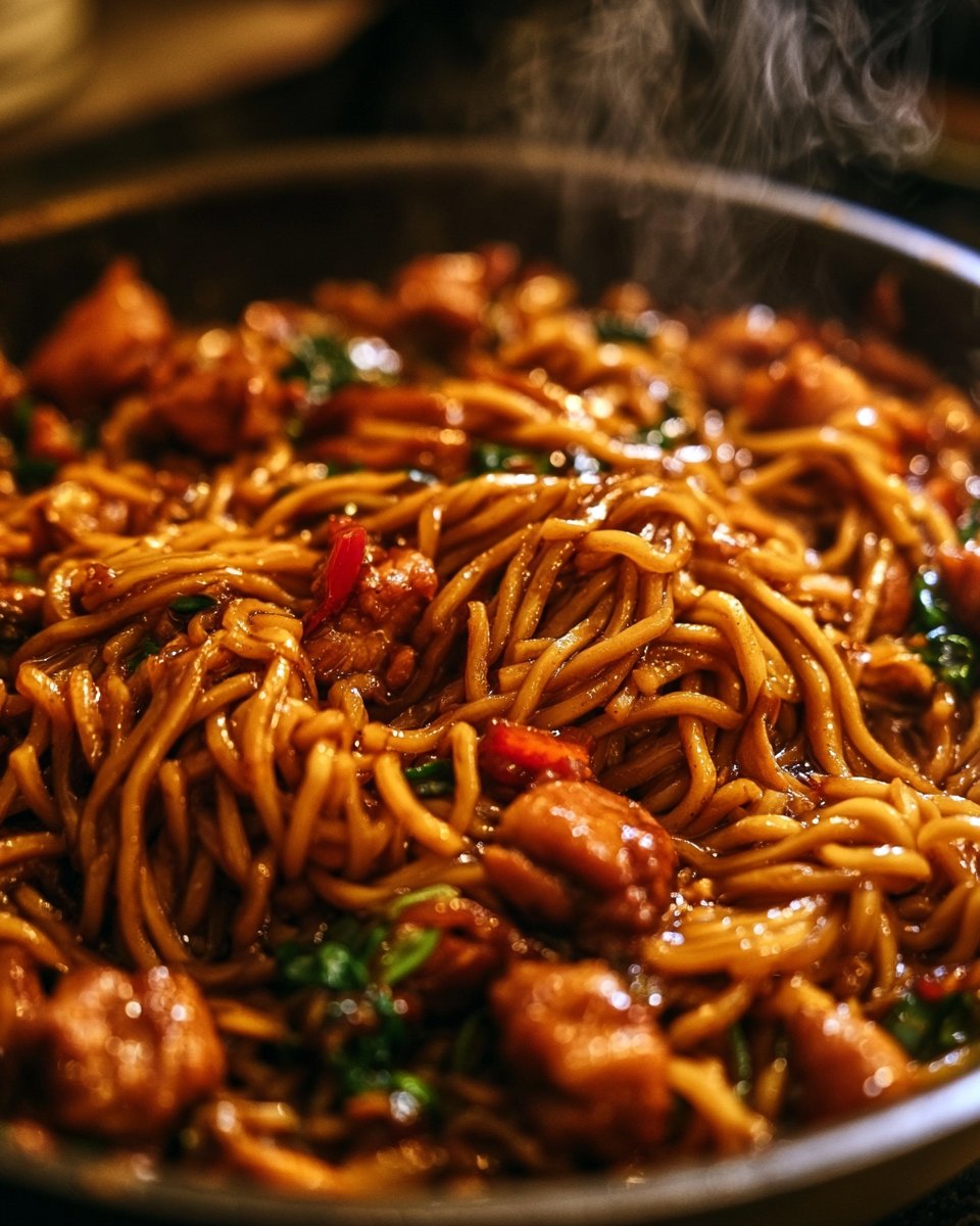Pyszny Chicken Chow Mein z Sosem w 30 Minut