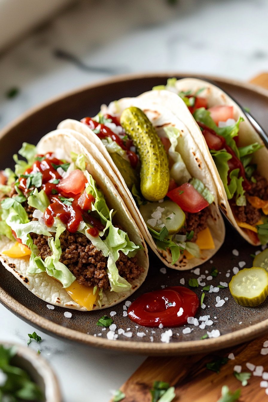 Smash Burger Tacos