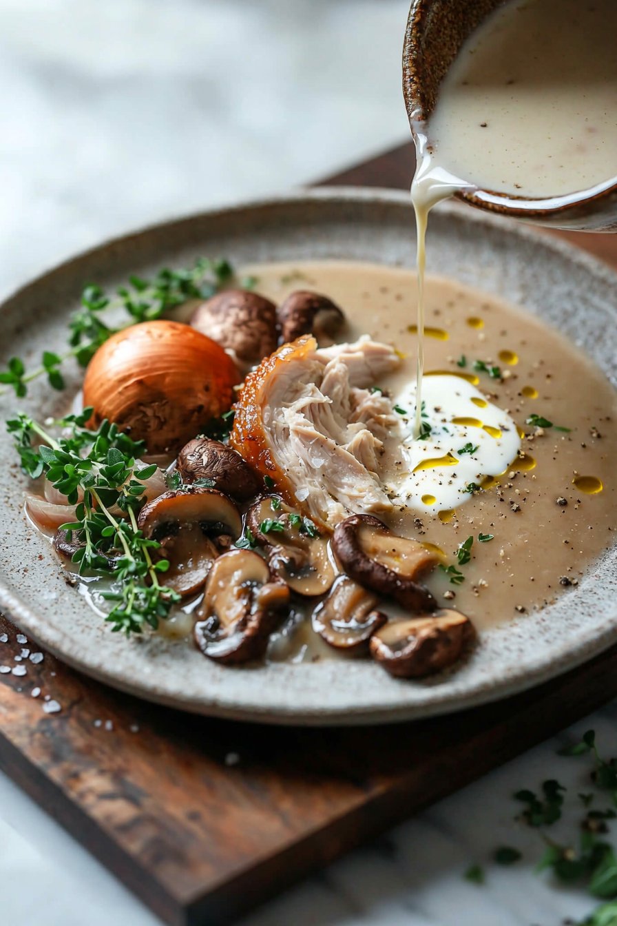 Rotisserie Chicken Mushroom Soup