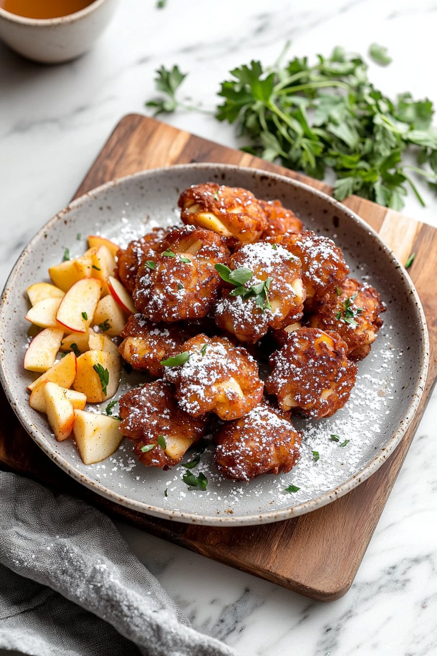Air Fryer Apple Fritters
