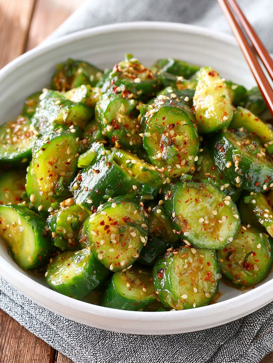 Ensalada de Pepino Asiática Viral Receta de TikTok