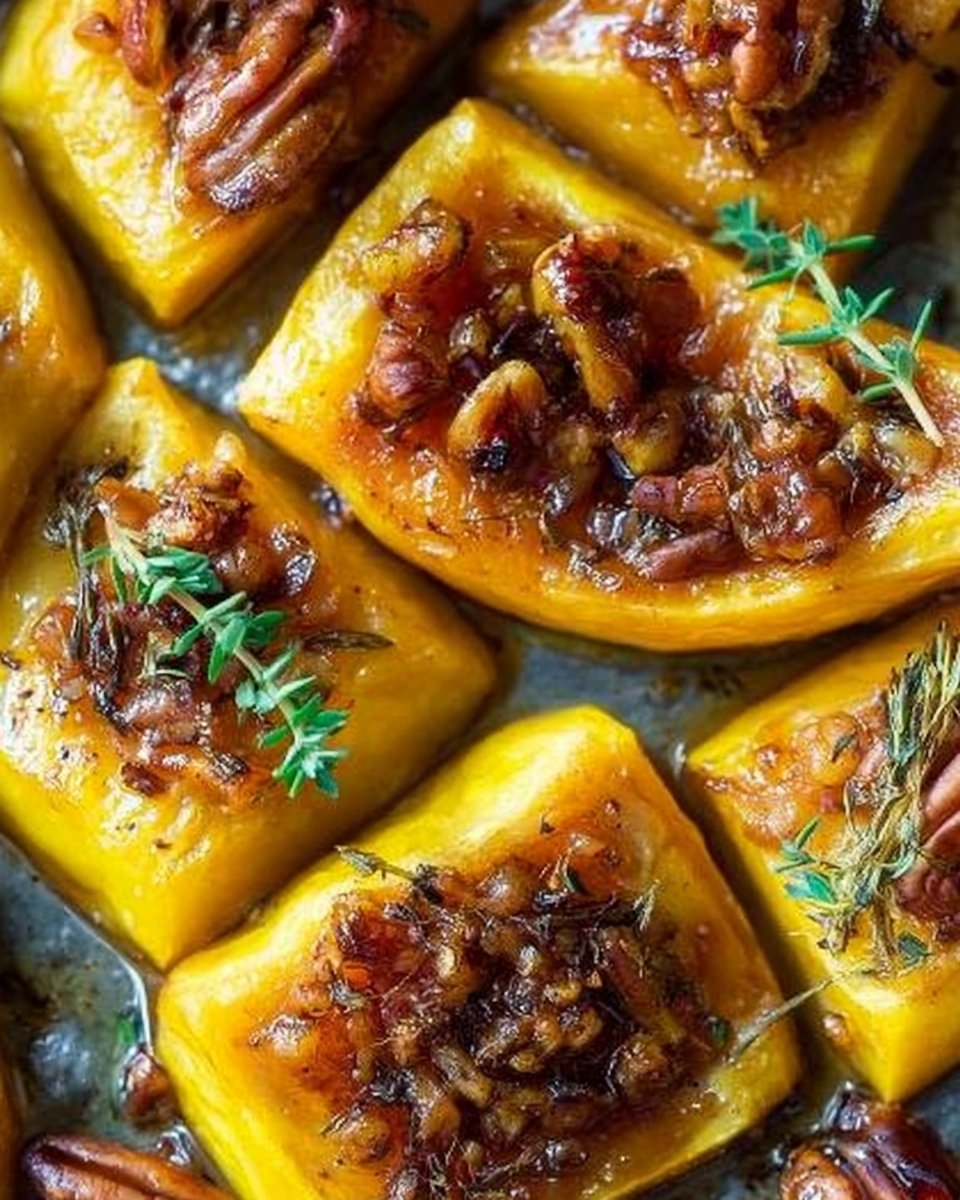 Roasted Pumpkin with Thyme, Honey & Pecans