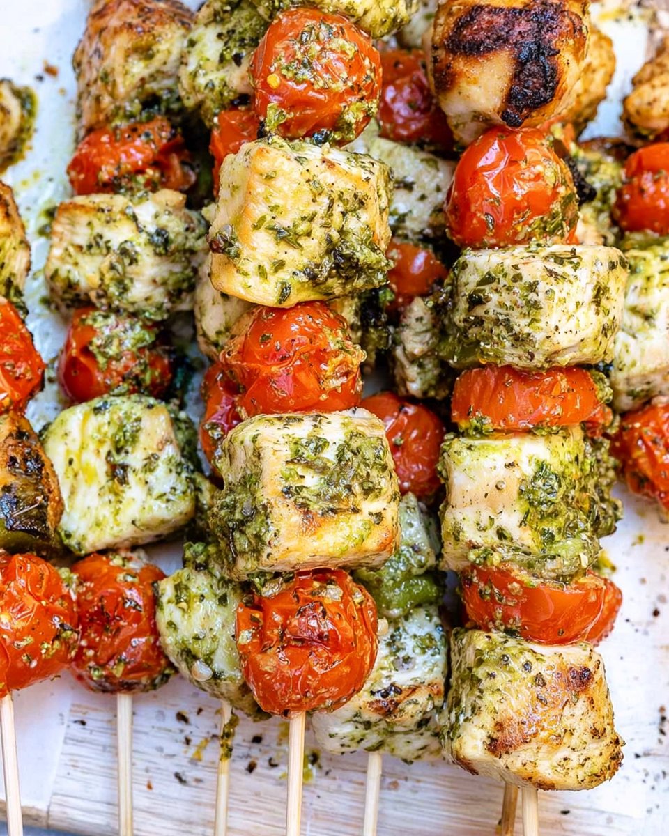 Pesto Chicken Kabobs