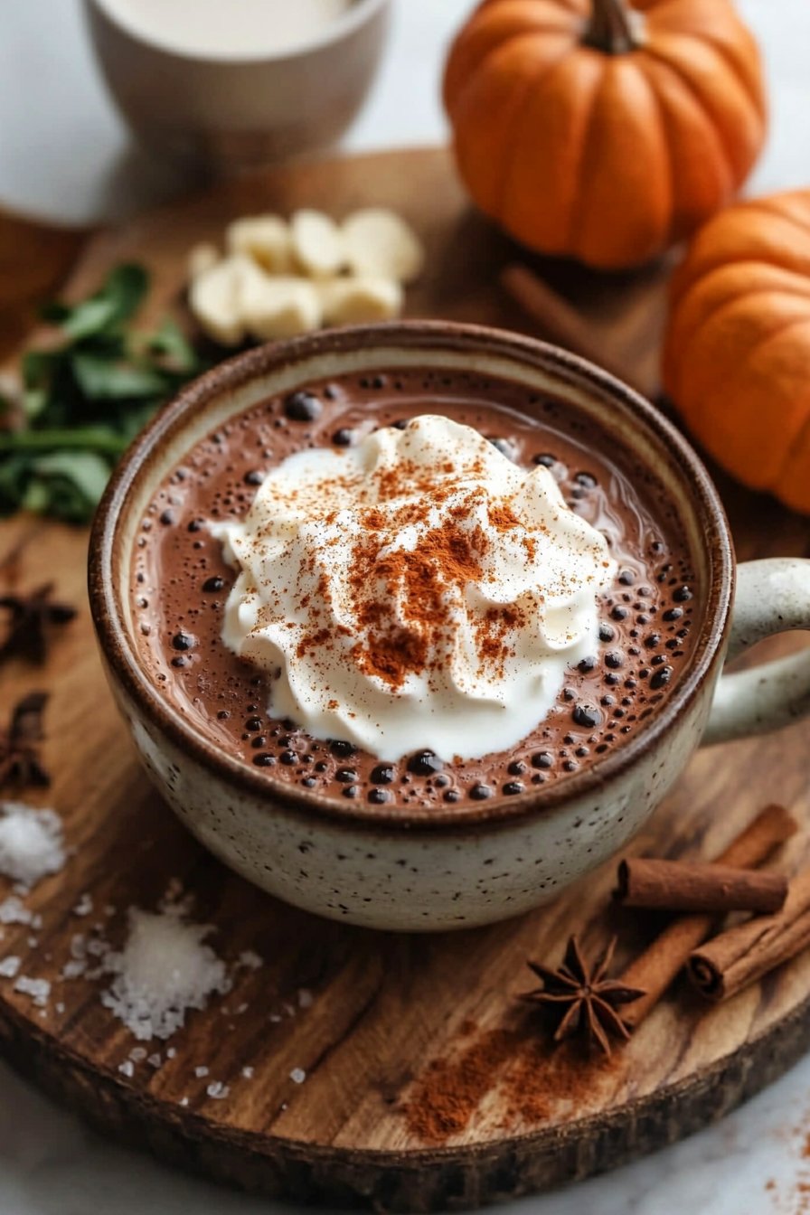 5-Minute Pumpkin Spice Hot Chocolate