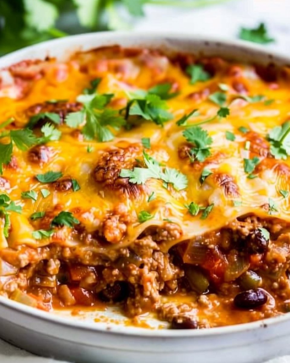 Slow Cooker Taco Lasagna