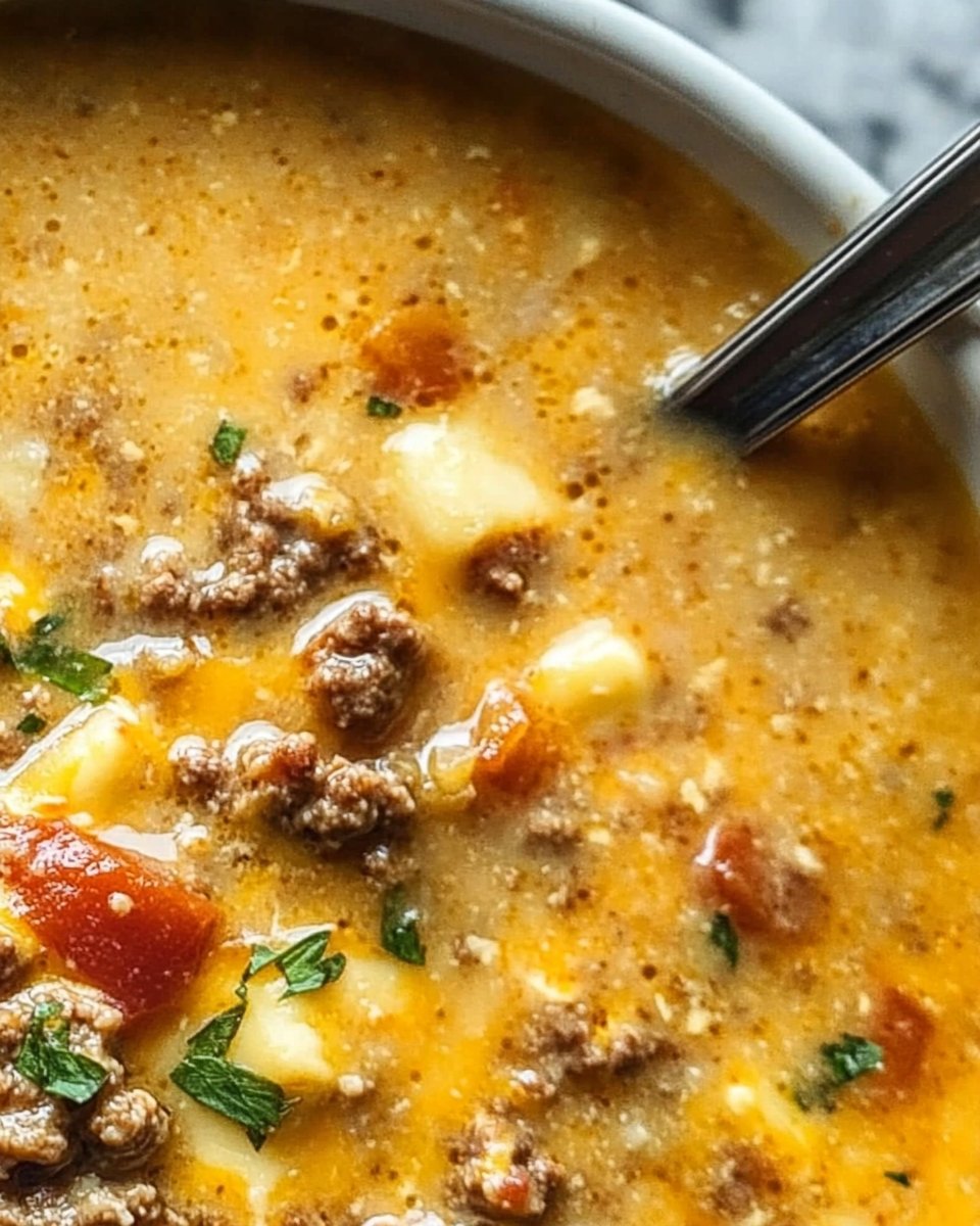 Cheeseburger Soup