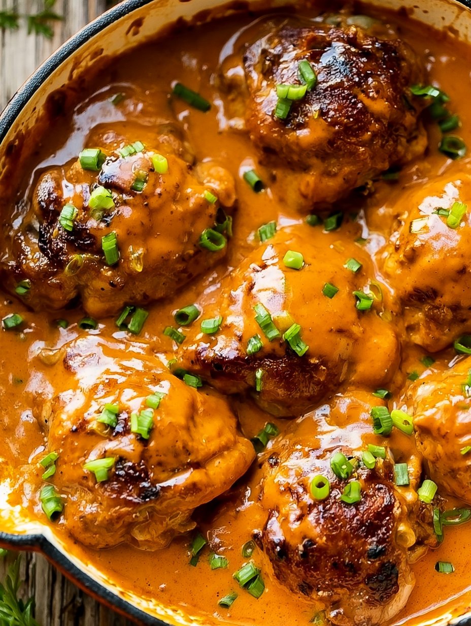 Muslos de Pollo Bang Bang en Sartén