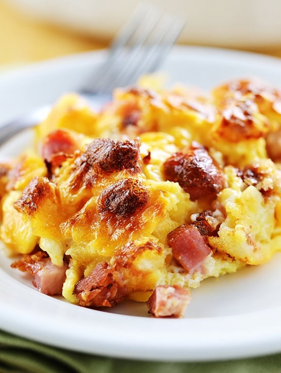 Receta de Cazuela de Desayuno de 3 Carnes con Queso