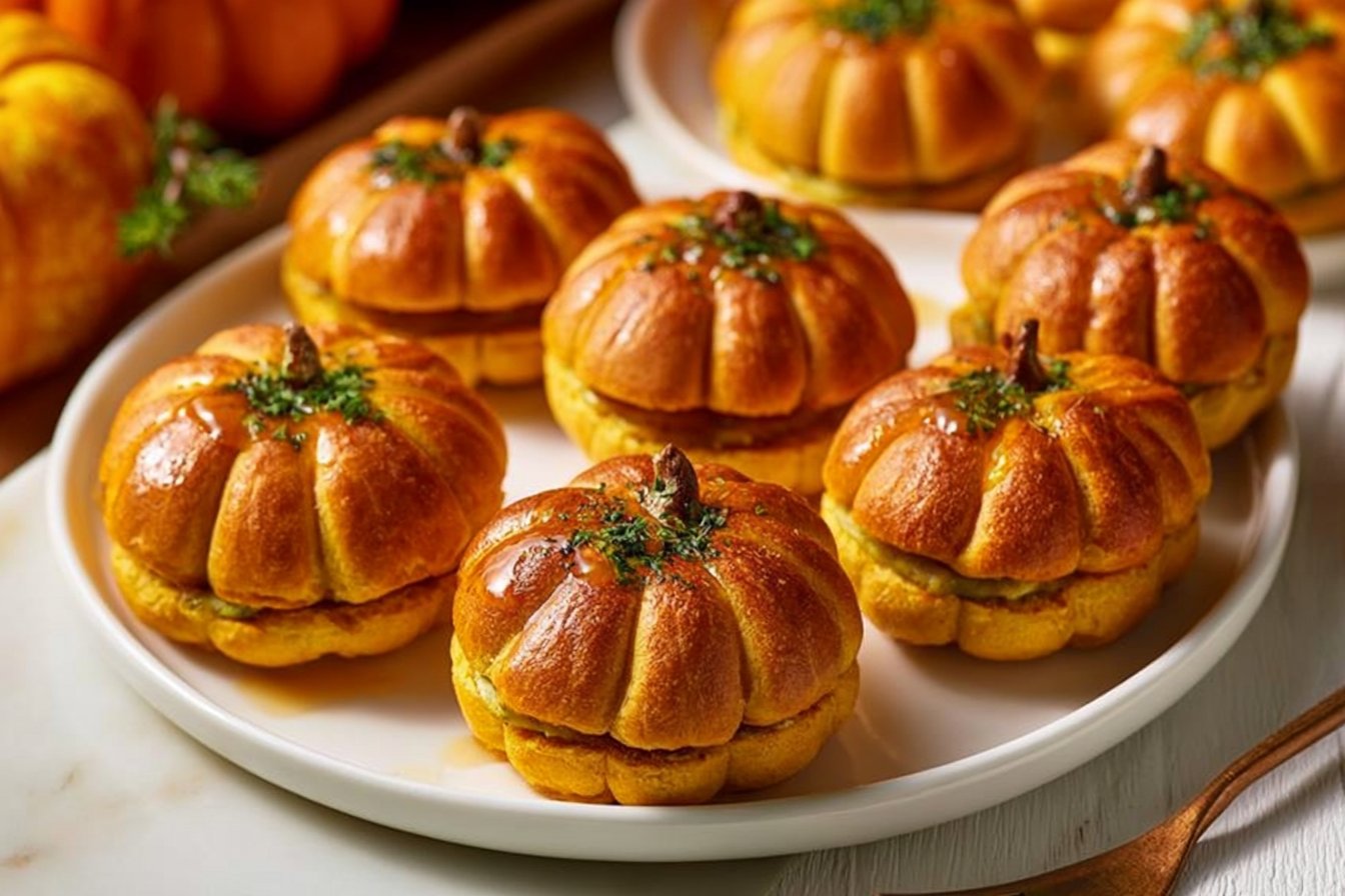 Pumpkin-Shaped Sliders