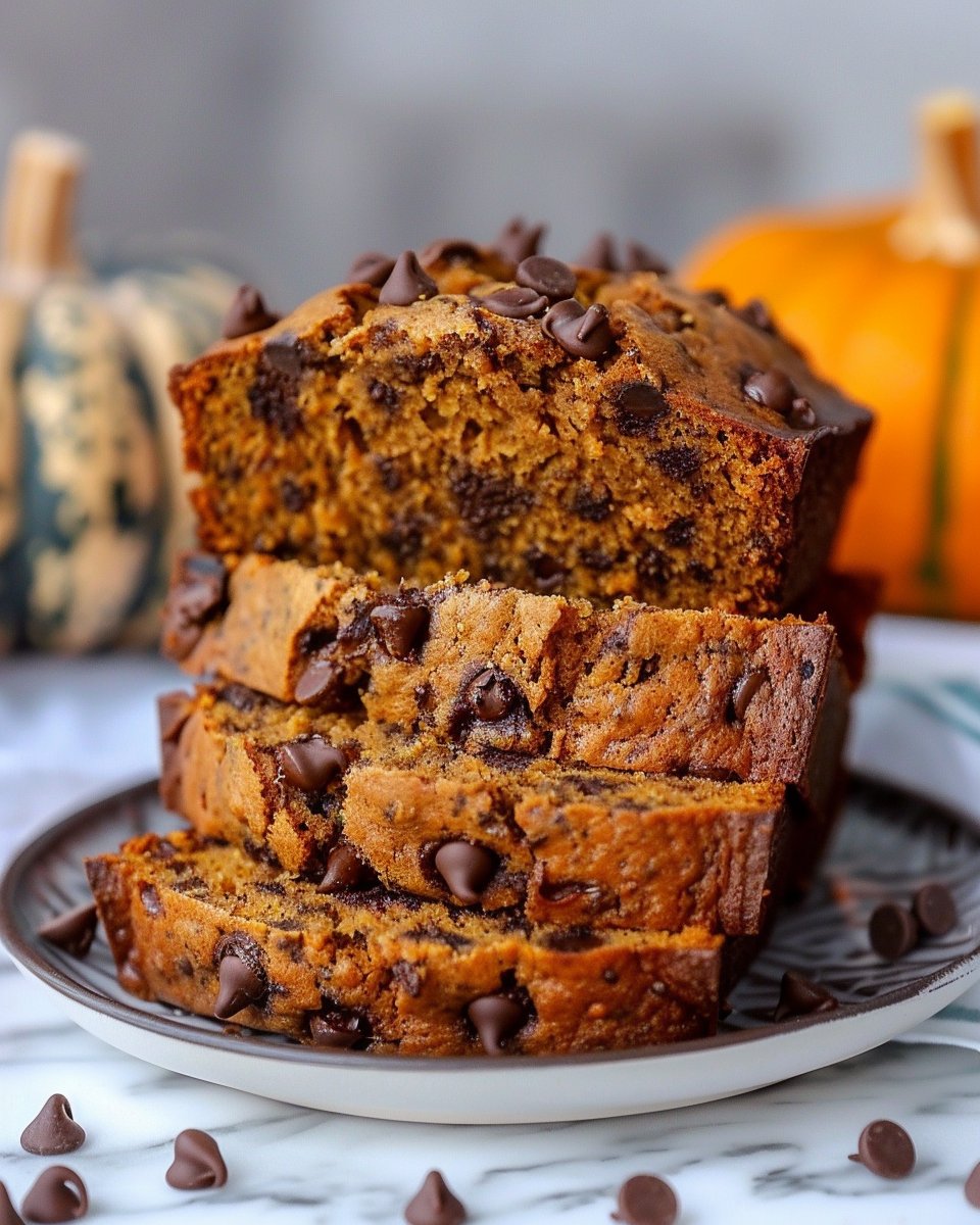Best Chocolate Chip Pumpkin Bread 2 Best Chocolate Chip Pumpkin Bread