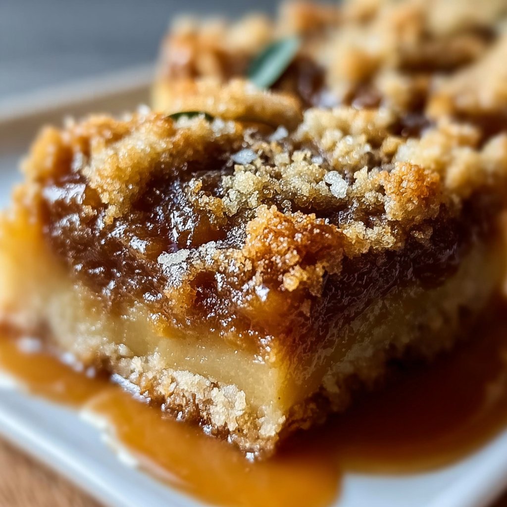 Indulgent Salted Caramel Apple Crumble Bars You'll Love
