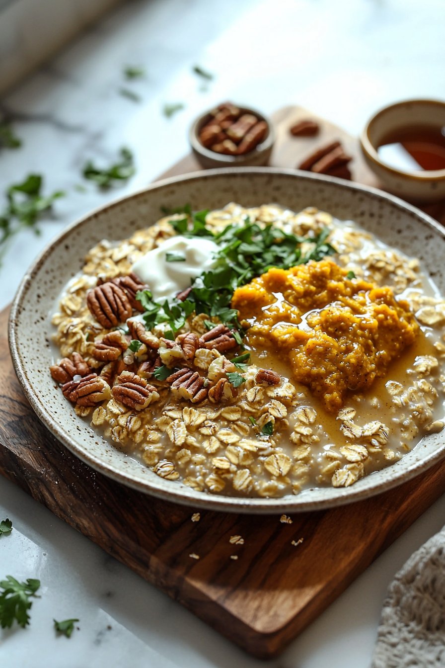 Slow Cooker Pumpkin Pie Oatmeal