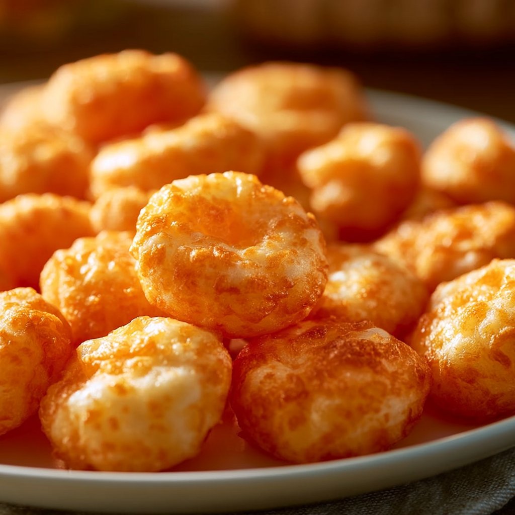 Knusprige Käse Puff Snacks