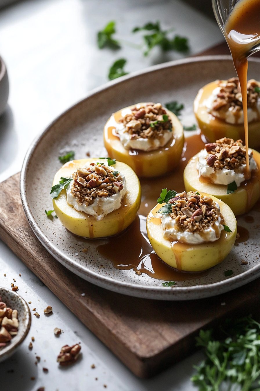 Cheesecake Stuffed Baked Apples